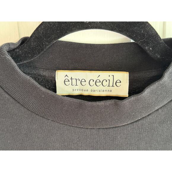 Être Cécile "Phone Home" Graphic Sweatshirt - Black - Petite/Small - Picture 3 of 5